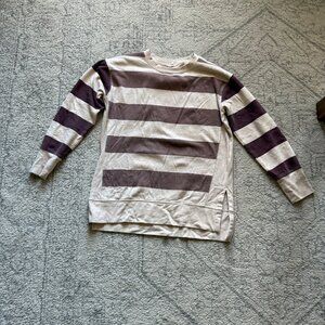 Maurices Size Small Willsoft Striped Sweatshirt